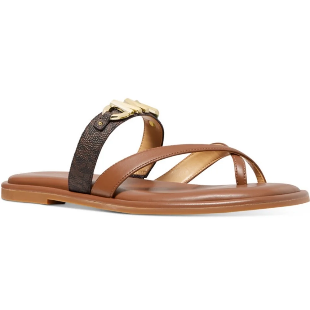New Michael Kors Izzy Thong Silde Flat - Picture 3 of 4